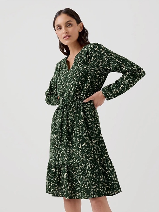 Pact Dresses & Skirts - Pact organic cotton cafe crepe tiered dress